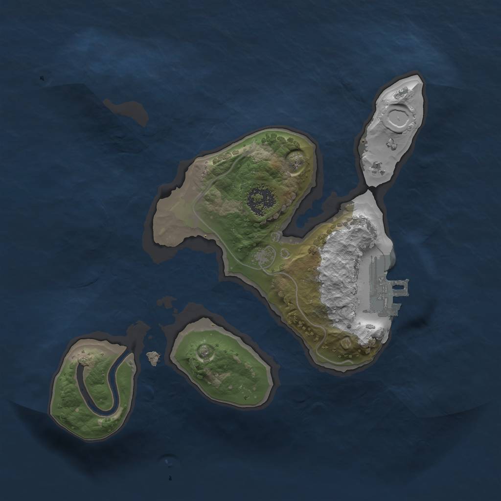 Rust Map: Procedural Map, Size: 1800, Seed: 1668656087, 6 Monuments