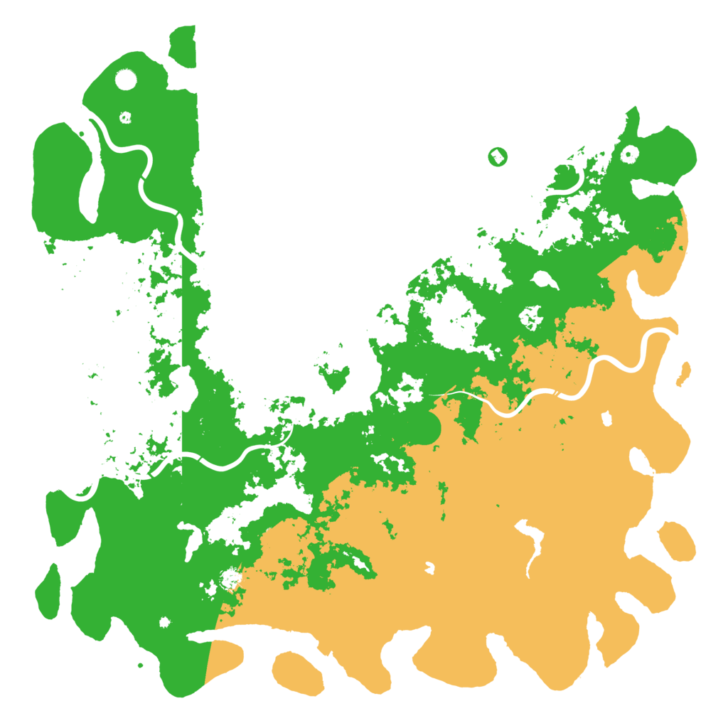 Biome Rust Map: Procedural Map, Size: 6000, Seed: 37361979