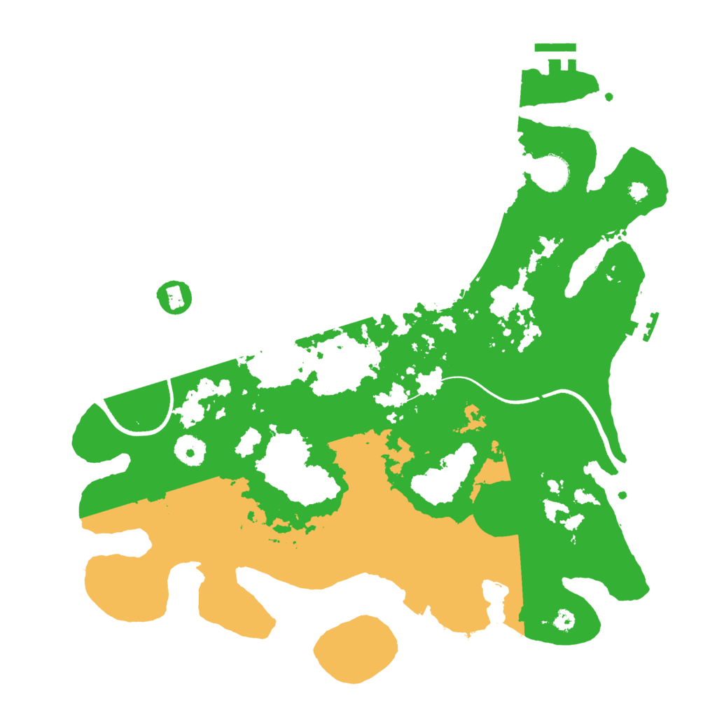 Biome Rust Map: Procedural Map, Size: 3500, Seed: 23235