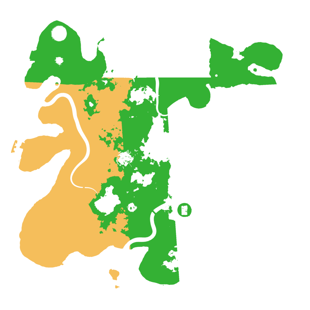 Biome Rust Map: Procedural Map, Size: 3550, Seed: 970915