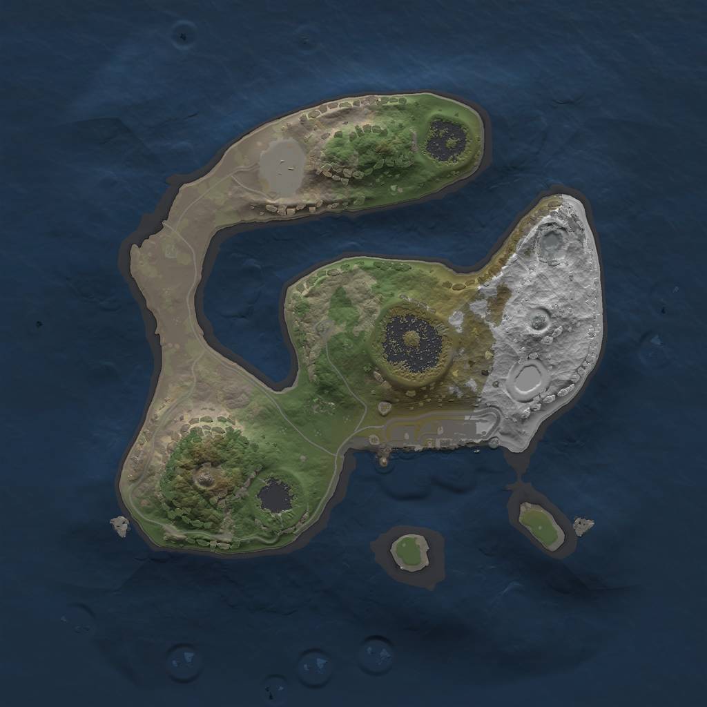 Rust Map: Procedural Map, Size: 1800, Seed: 1800, 6 Monuments