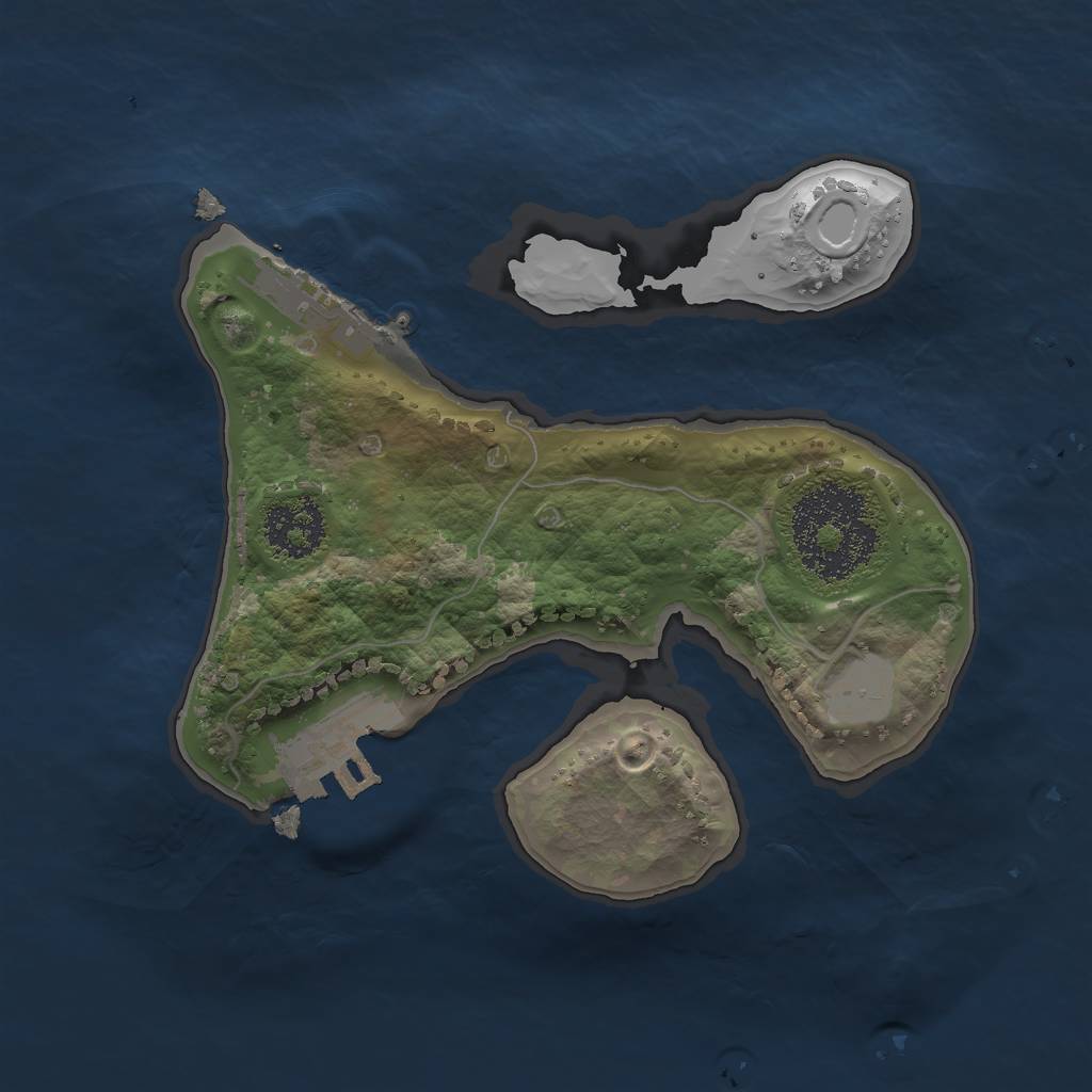 Rust Map: Procedural Map, Size: 1800, Seed: 8103, 7 Monuments