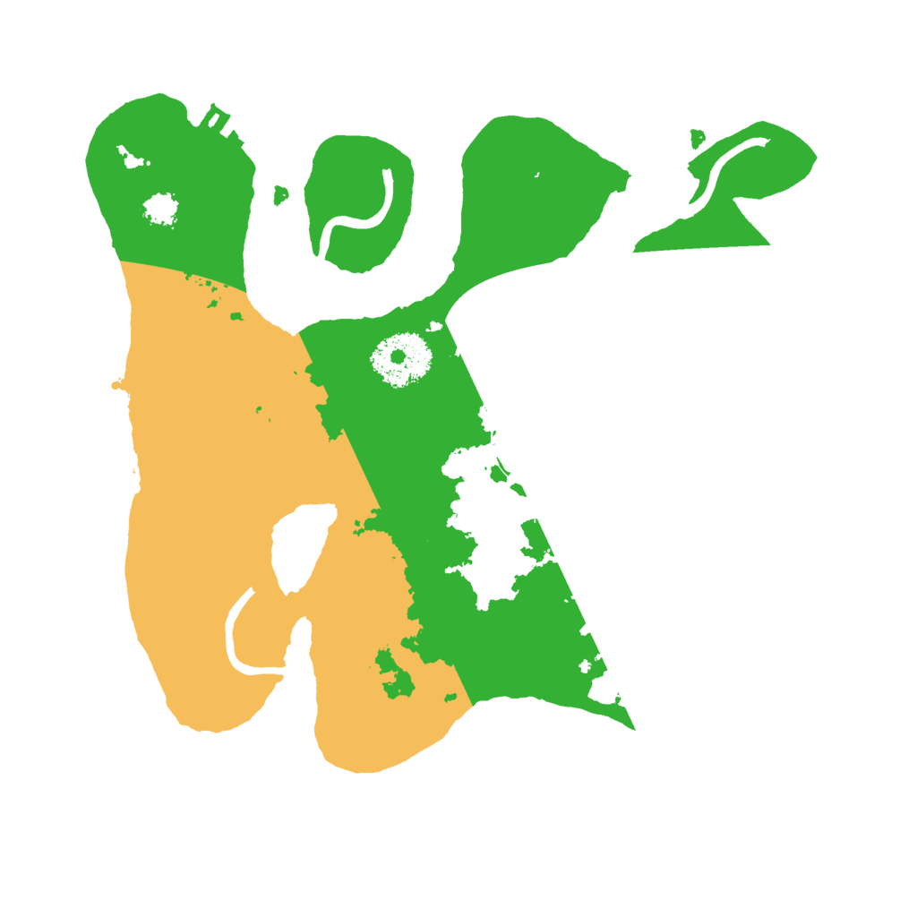 Biome Rust Map: Procedural Map, Size: 2500, Seed: 342151829