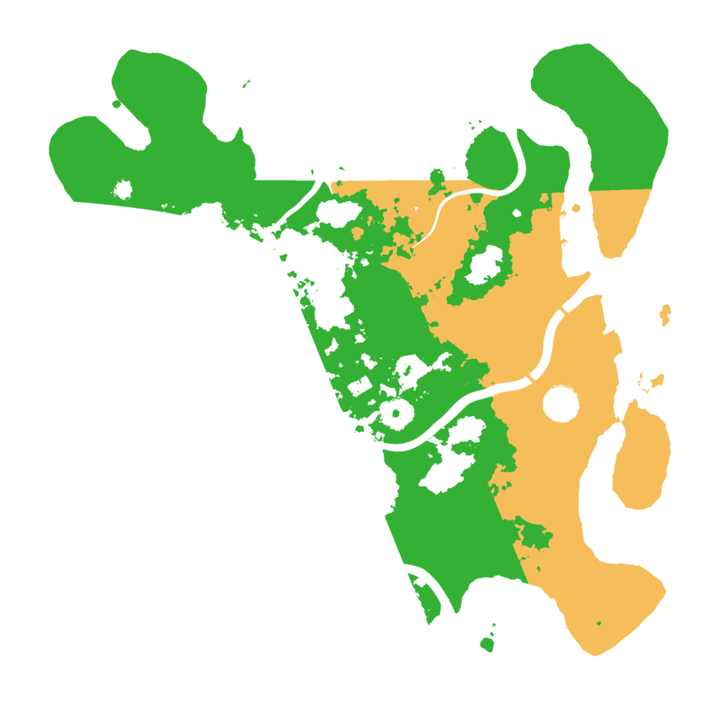Biome Rust Map: Procedural Map, Size: 3500, Seed: 239177947