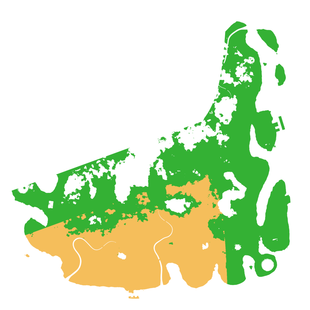 Biome Rust Map: Procedural Map, Size: 4500, Seed: 9572960