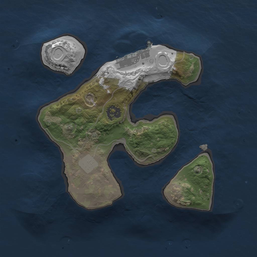 Rust Map: Procedural Map, Size: 1750, Seed: 1118551234, 6 Monuments