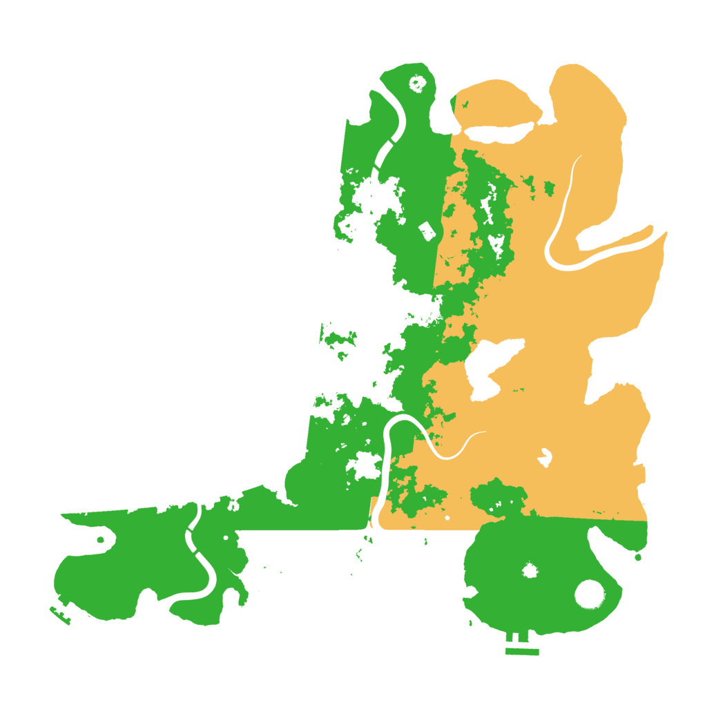Biome Rust Map: Procedural Map, Size: 4250, Seed: 25139