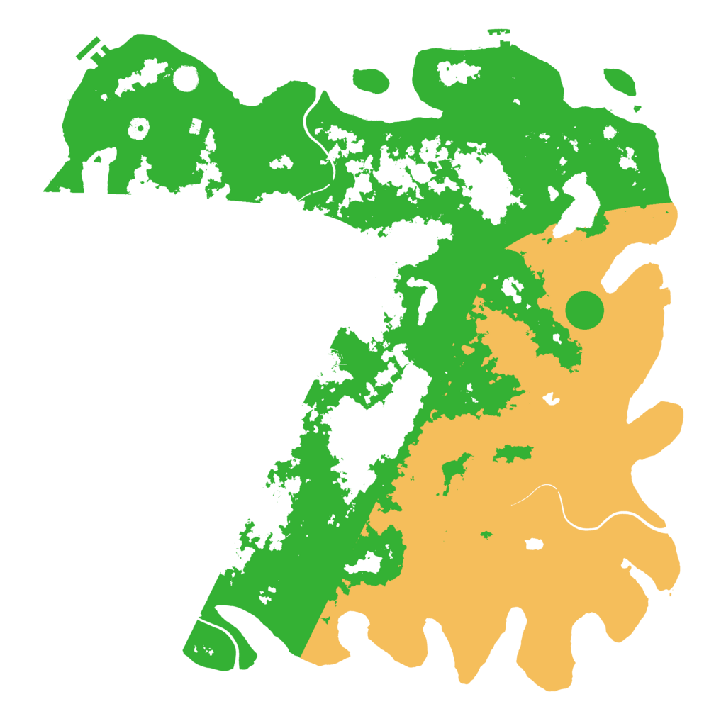 Biome Rust Map: Procedural Map, Size: 5000, Seed: 1368593291