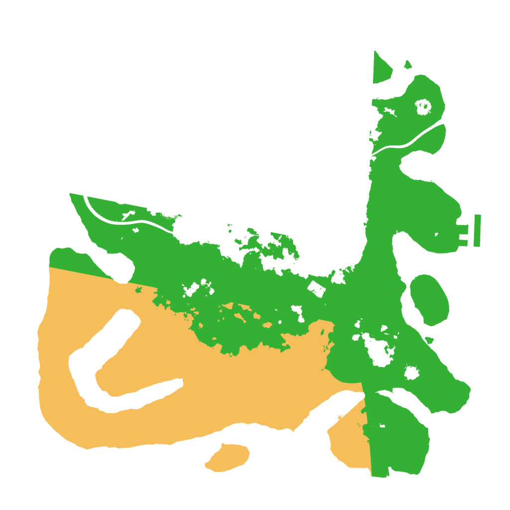 Biome Rust Map: Procedural Map, Size: 3200, Seed: 150