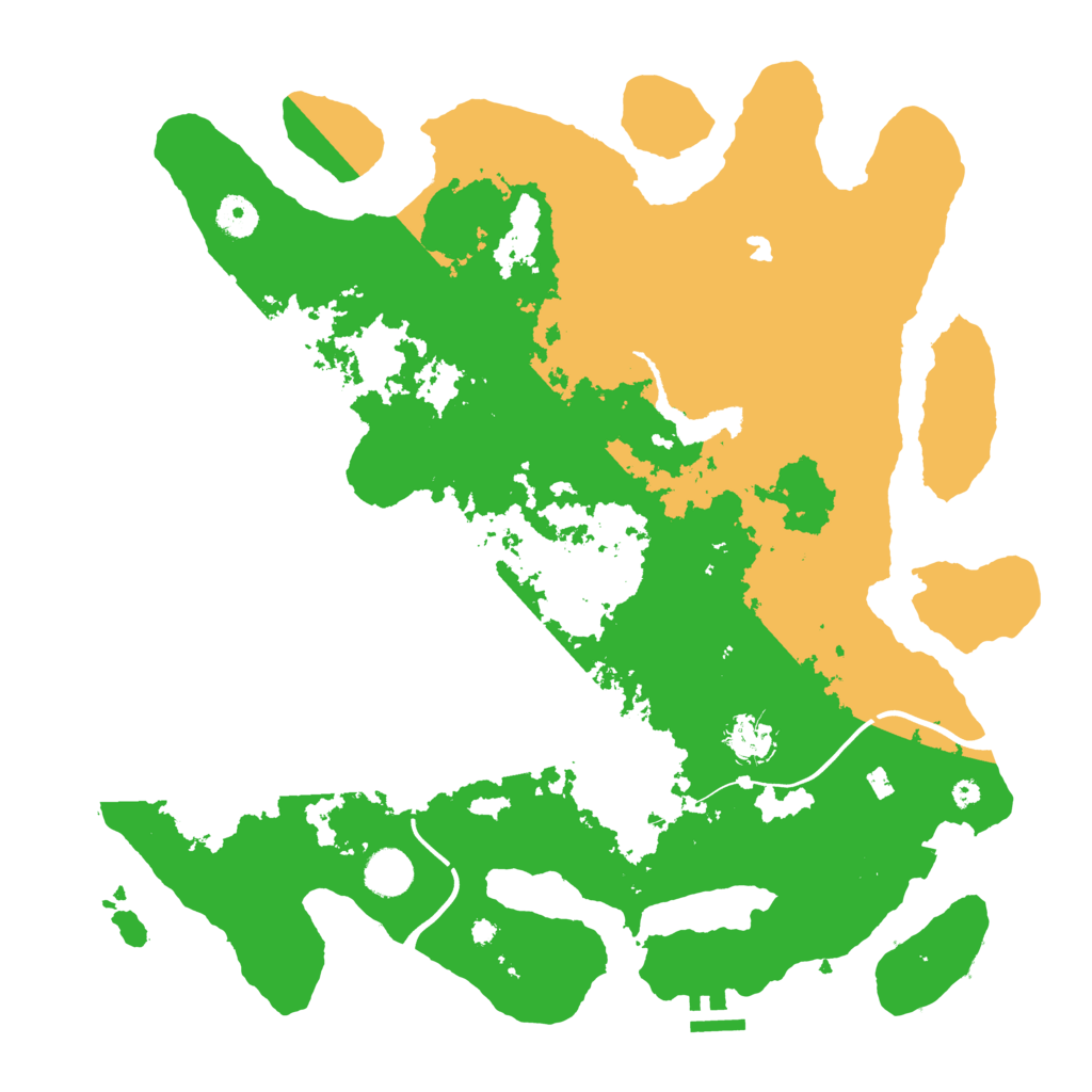 Biome Rust Map: Procedural Map, Size: 4000, Seed: 21128