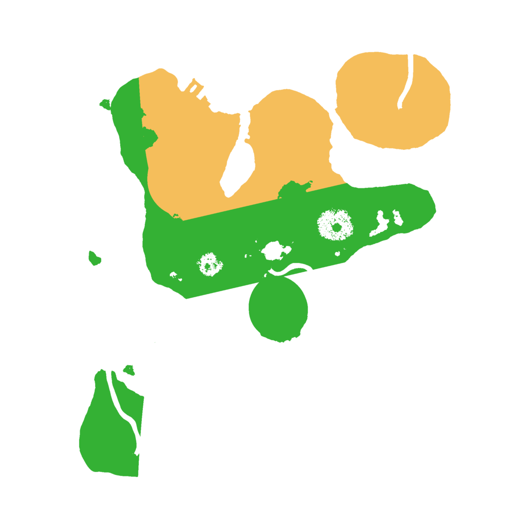 Biome Rust Map: Procedural Map, Size: 2300, Seed: 2441