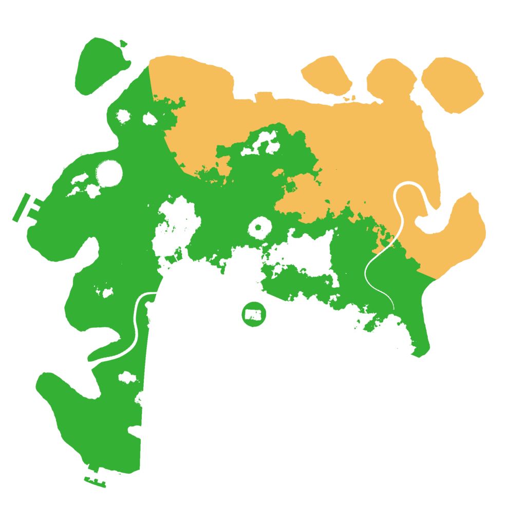 Biome Rust Map: Procedural Map, Size: 3500, Seed: 1686746776