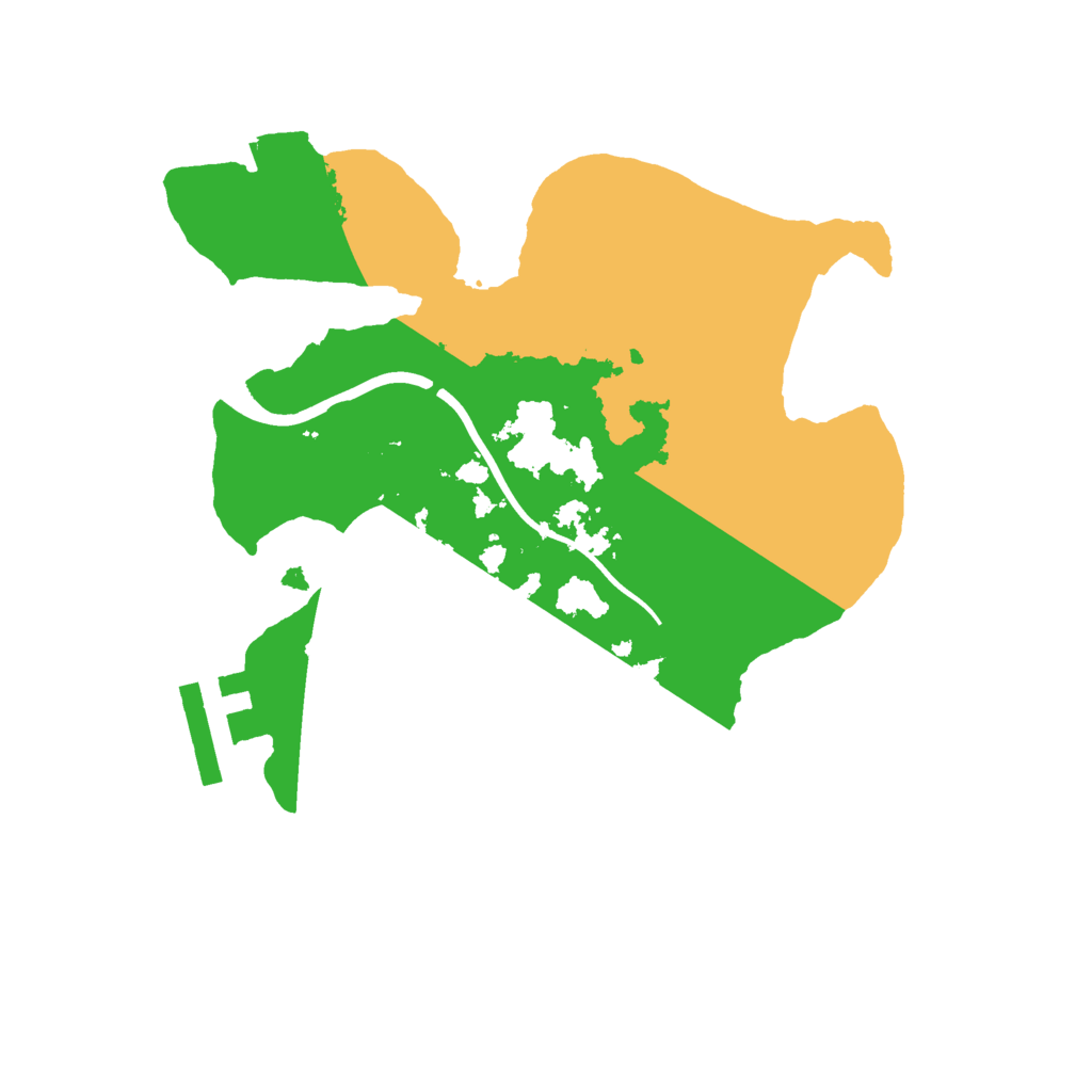 Biome Rust Map: Procedural Map, Size: 2150, Seed: 1754120