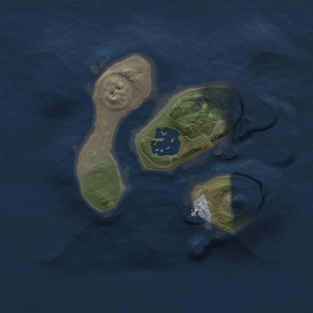 Rust Map: Procedural Map, Size: 1600, Seed: 434544550, 2 Monuments