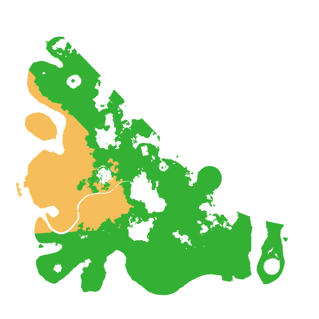 Biome Rust Map: Procedural Map, Size: 3500, Seed: 305779468