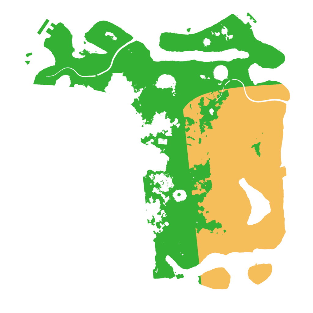 Biome Rust Map: Procedural Map, Size: 3700, Seed: 17777