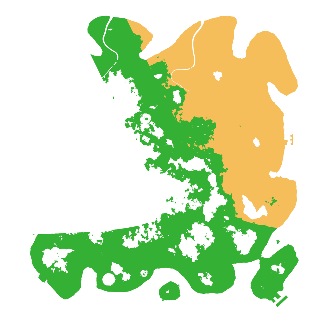 Biome Rust Map: Procedural Map, Size: 4500, Seed: 1909007628