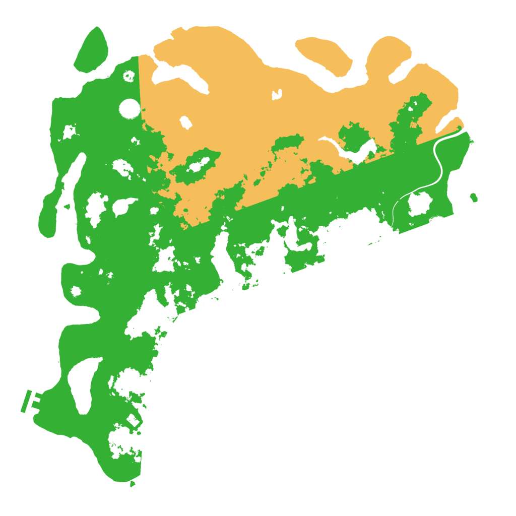 Biome Rust Map: Procedural Map, Size: 4500, Seed: 76425405