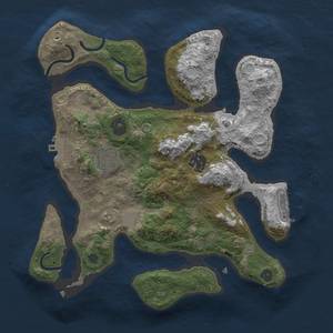 Thumbnail Rust Map: Procedural Map, Size: 2900, Seed: 3084, 9 Monuments