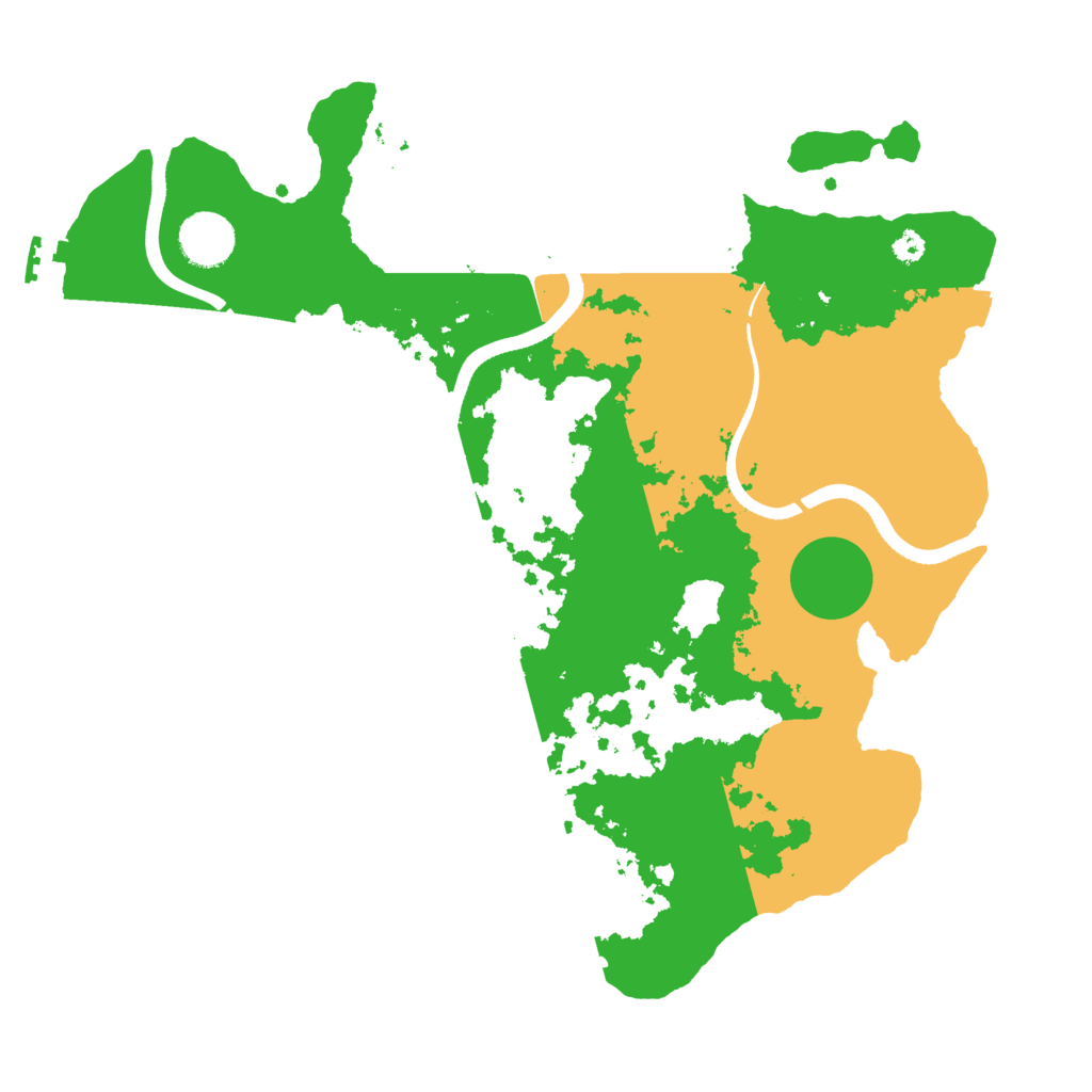 Biome Rust Map: Procedural Map, Size: 3500, Seed: 14684648