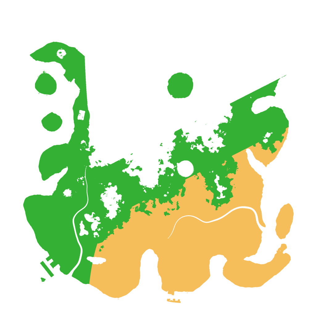 Biome Rust Map: Procedural Map, Size: 3500, Seed: 6728262