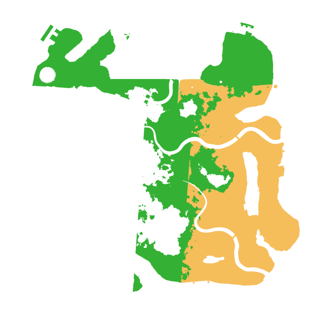Biome Rust Map: Procedural Map, Size: 3500, Seed: 122328523
