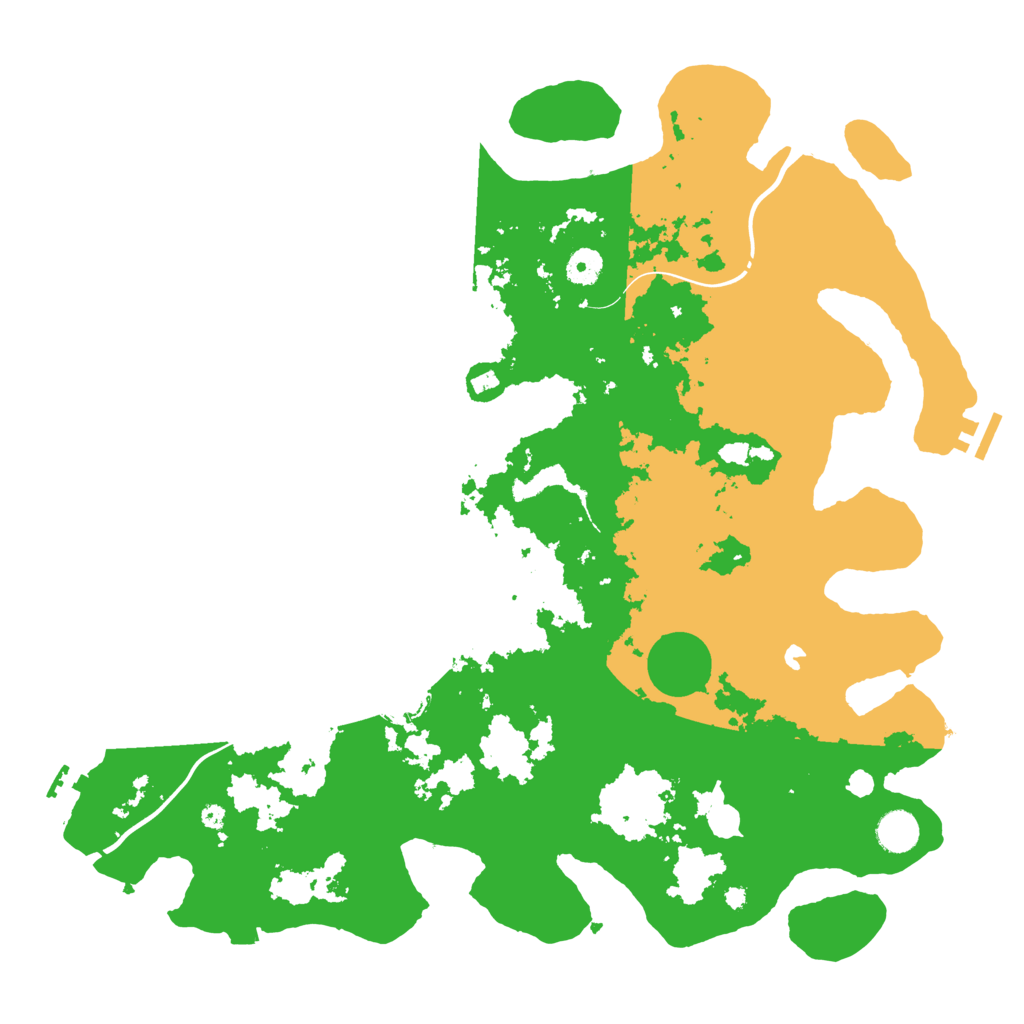 Biome Rust Map: Procedural Map, Size: 4250, Seed: 126545