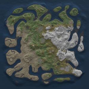 Thumbnail Rust Map: Procedural Map, Size: 4500, Seed: 168, 18 Monuments
