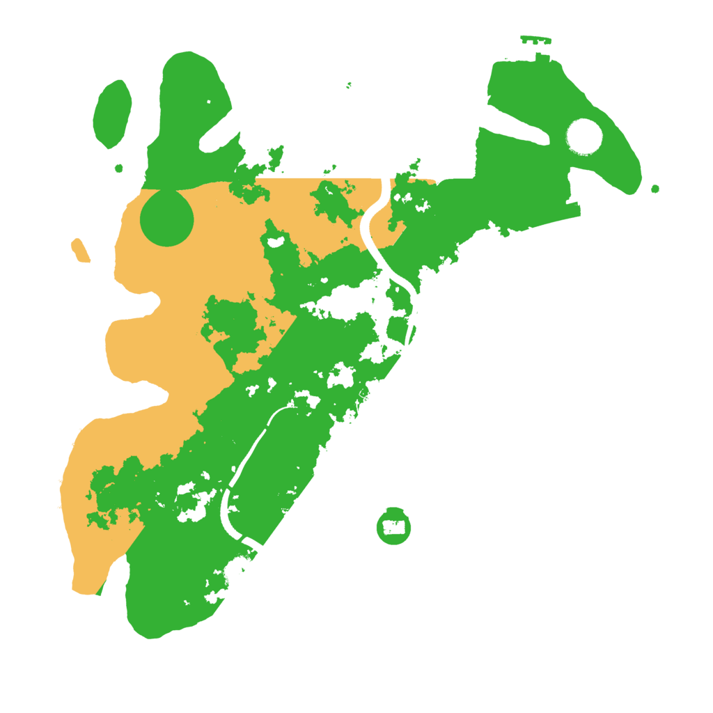 Biome Rust Map: Procedural Map, Size: 3500, Seed: 47724