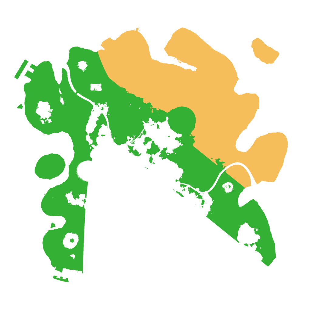 Biome Rust Map: Procedural Map, Size: 3000, Seed: 616615