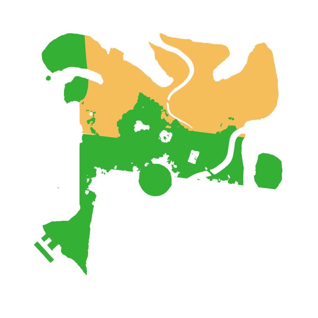 Biome Rust Map: Procedural Map, Size: 2600, Seed: 678408731