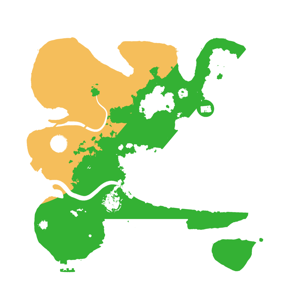 Biome Rust Map: Procedural Map, Size: 3000, Seed: 43234234