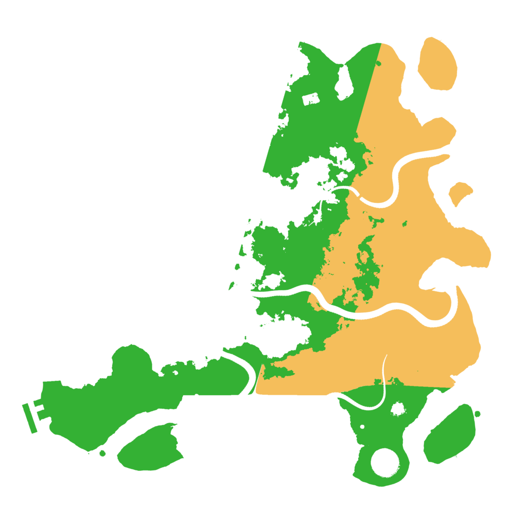 Biome Rust Map: Procedural Map, Size: 3500, Seed: 706049132