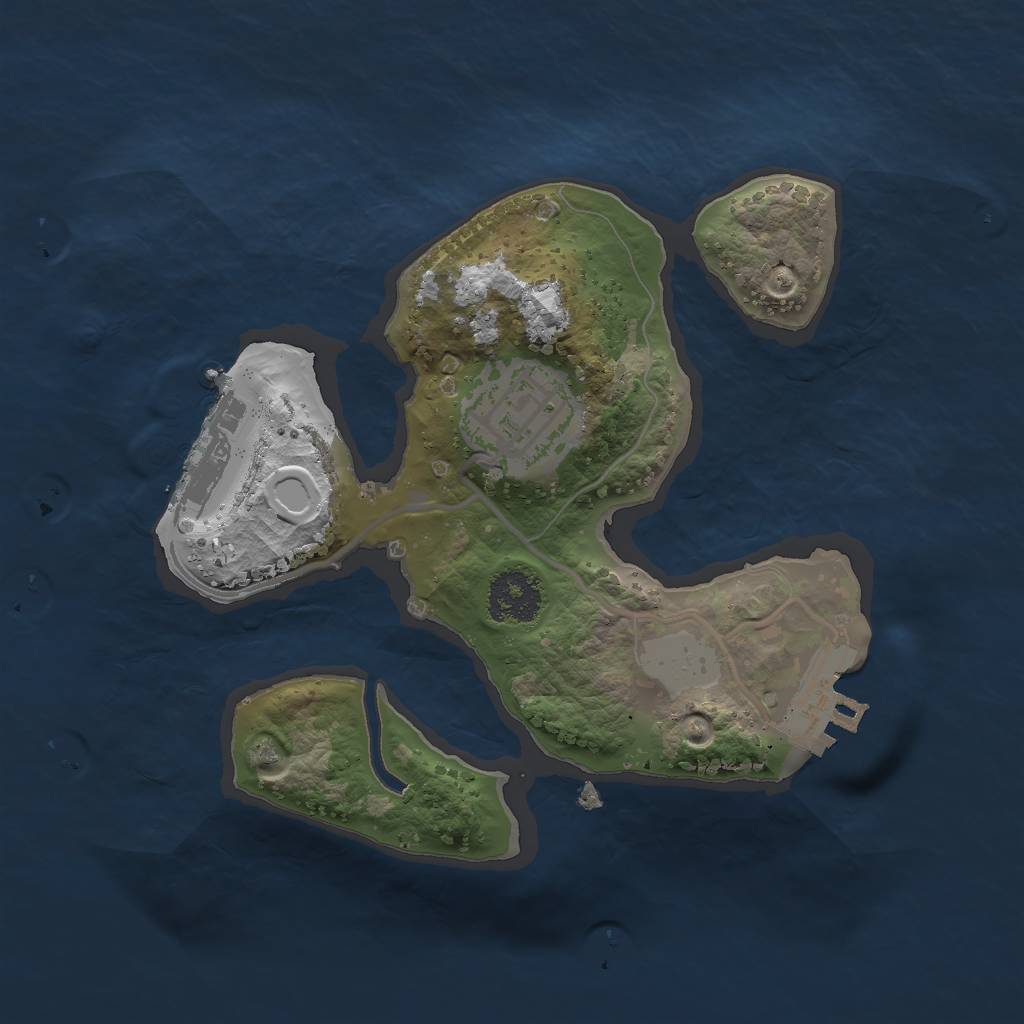 Rust Map: Procedural Map, Size: 2000, Seed: 22112021, 8 Monuments