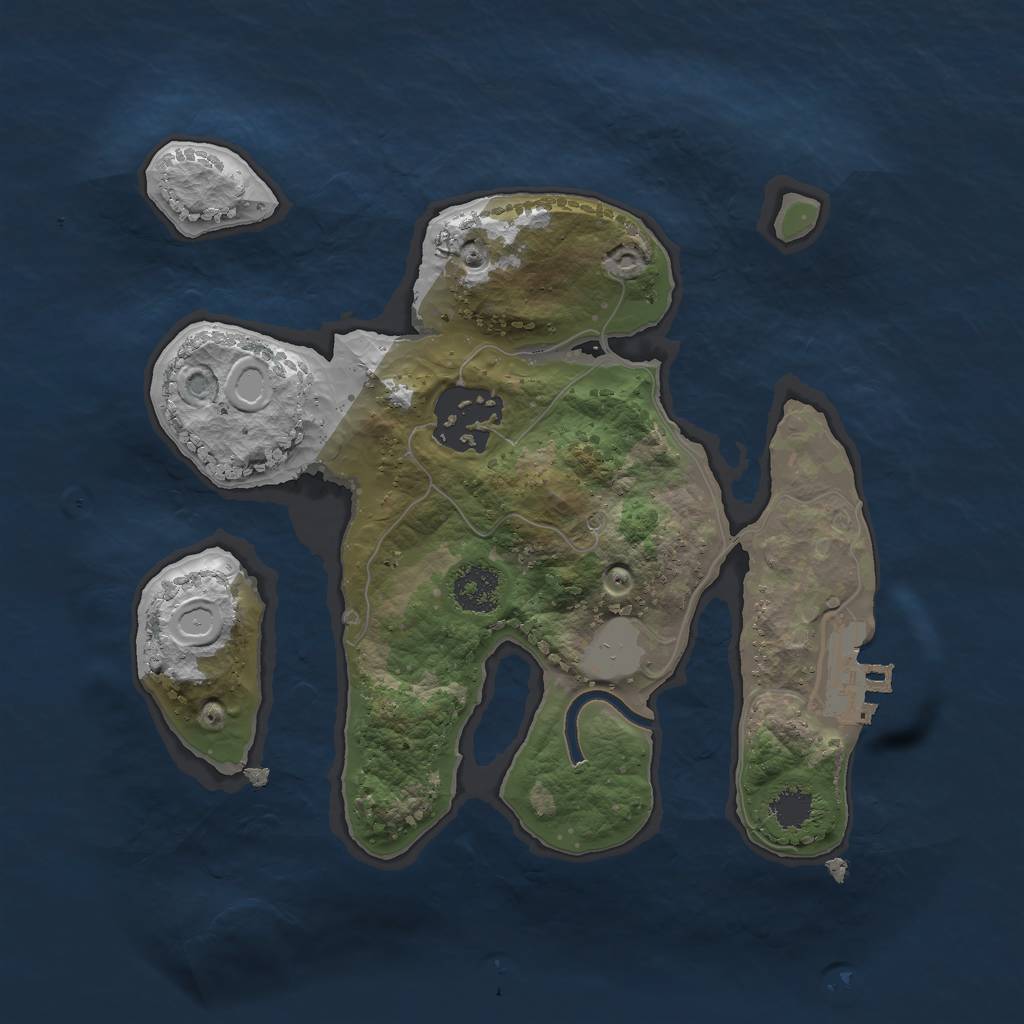 Rust Map: Procedural Map, Size: 2200, Seed: 452, 7 Monuments