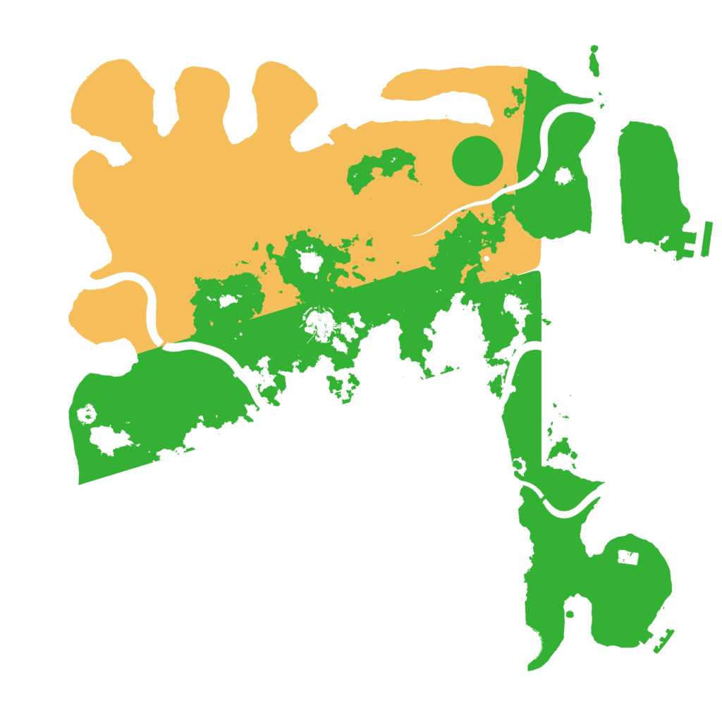 Biome Rust Map: Procedural Map, Size: 3800, Seed: 73054