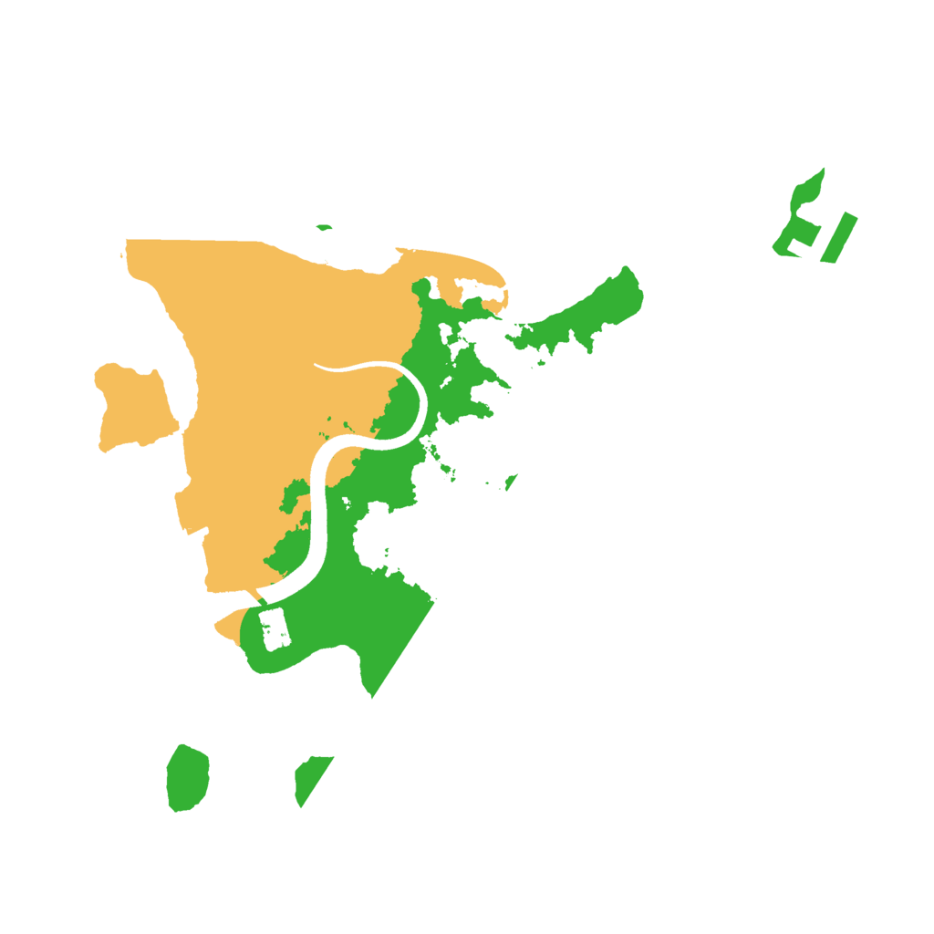 Biome Rust Map: Procedural Map, Size: 2500, Seed: 444888