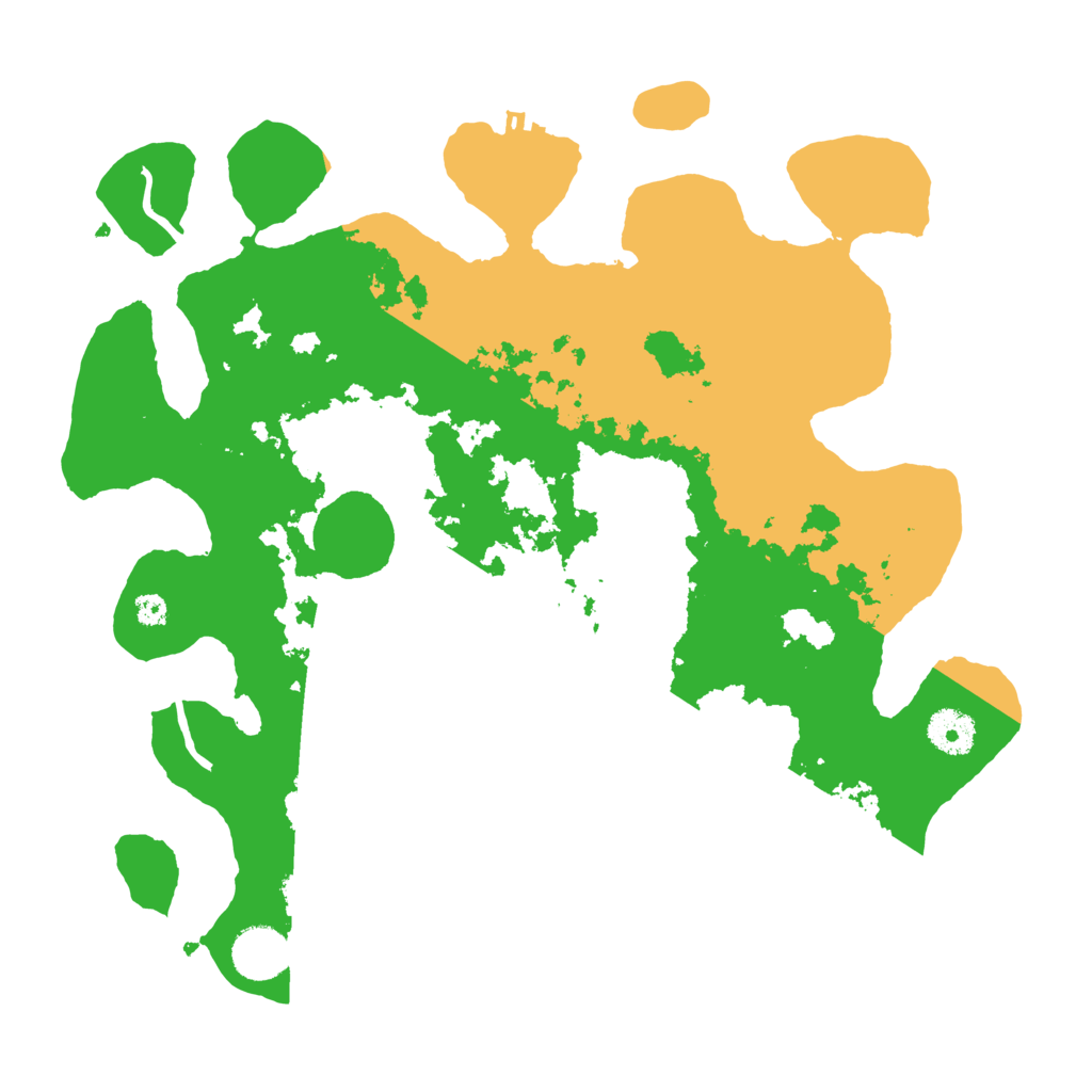 Biome Rust Map: Procedural Map, Size: 3550, Seed: 992403