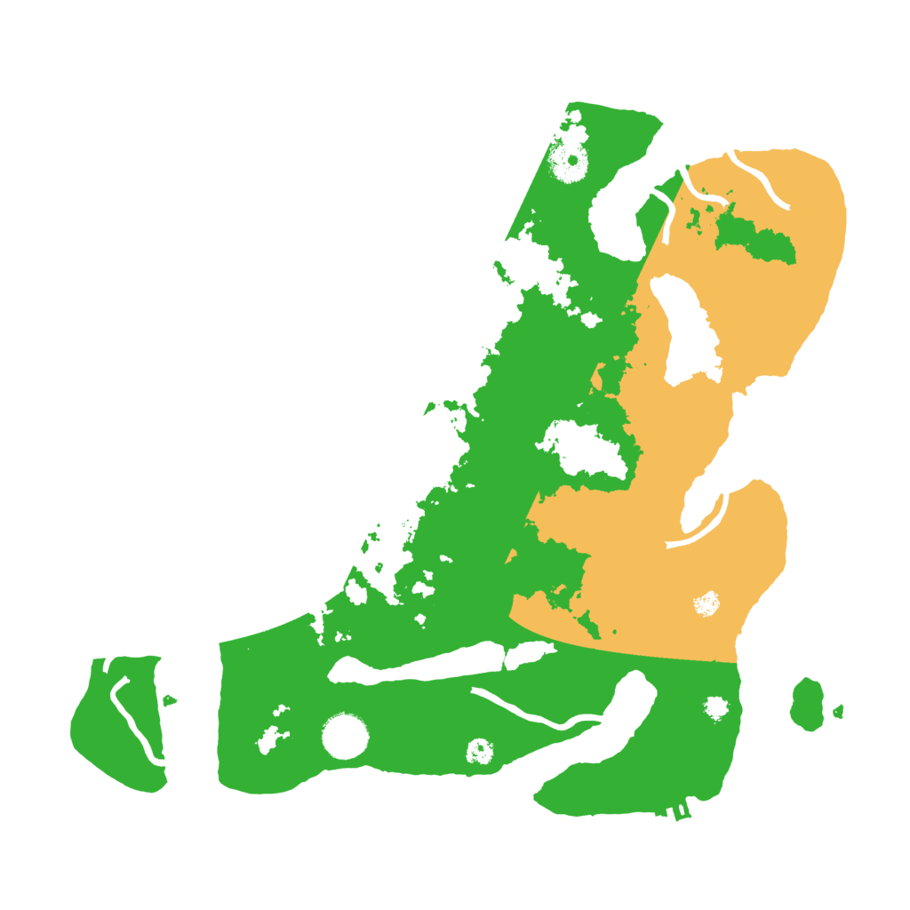 Biome Rust Map: Procedural Map, Size: 3500, Seed: 453241601