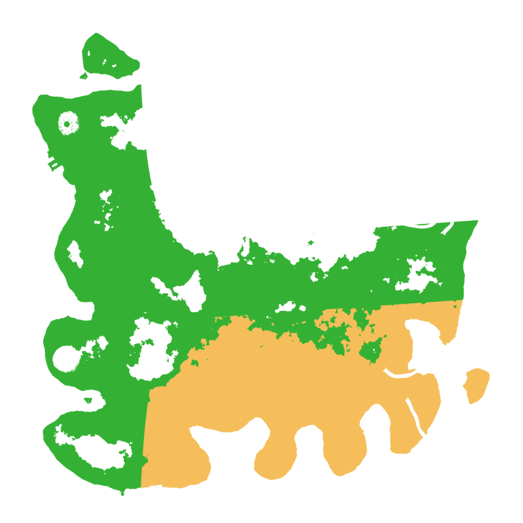Biome Rust Map: Procedural Map, Size: 3550, Seed: 61264