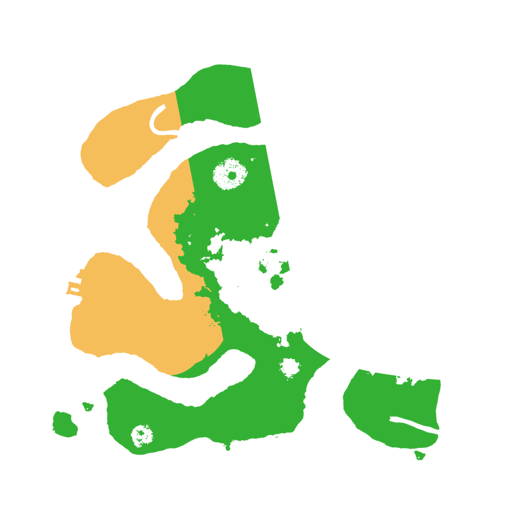 Biome Rust Map: Procedural Map, Size: 2500, Seed: 1776369928