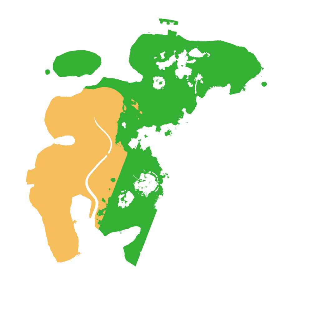 Biome Rust Map: Procedural Map, Size: 2500, Seed: 1274406835
