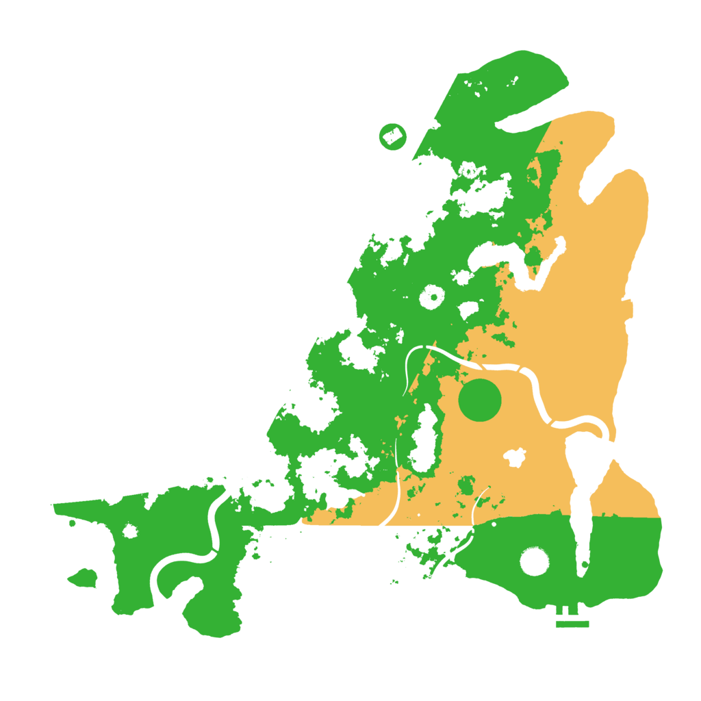 Biome Rust Map: Procedural Map, Size: 4300, Seed: 117915745