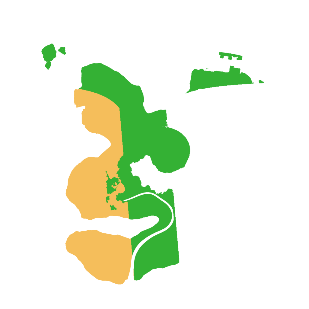 Biome Rust Map: Procedural Map, Size: 2000, Seed: 62589