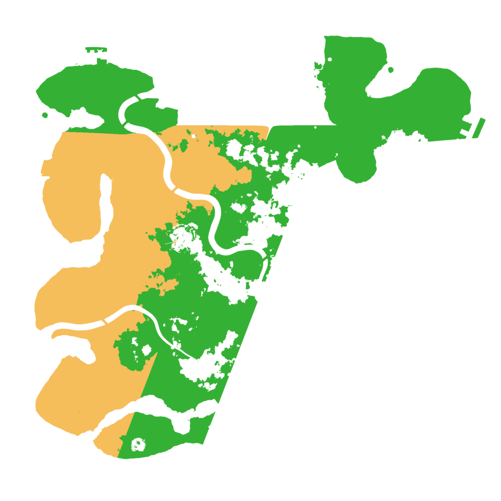 Biome Rust Map: Procedural Map, Size: 3550, Seed: 346850