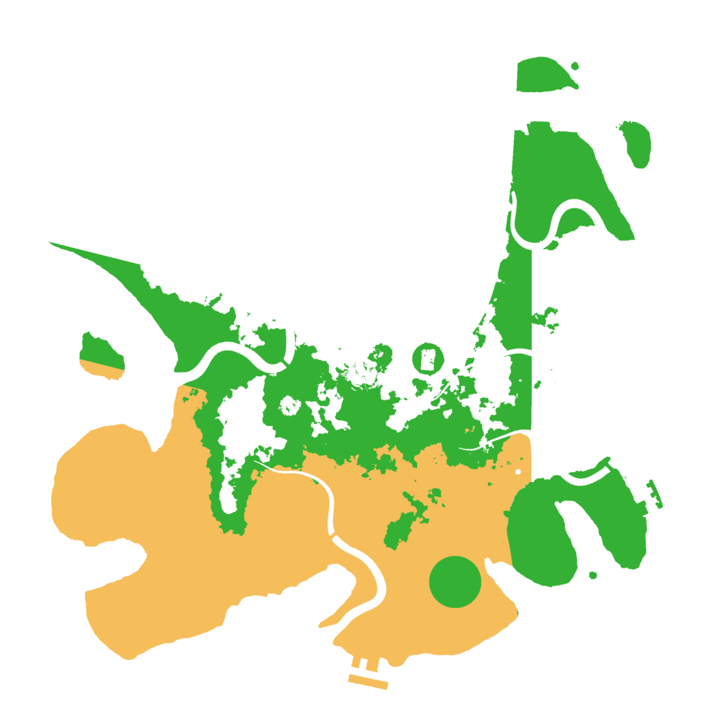 Biome Rust Map: Procedural Map, Size: 3600, Seed: 79