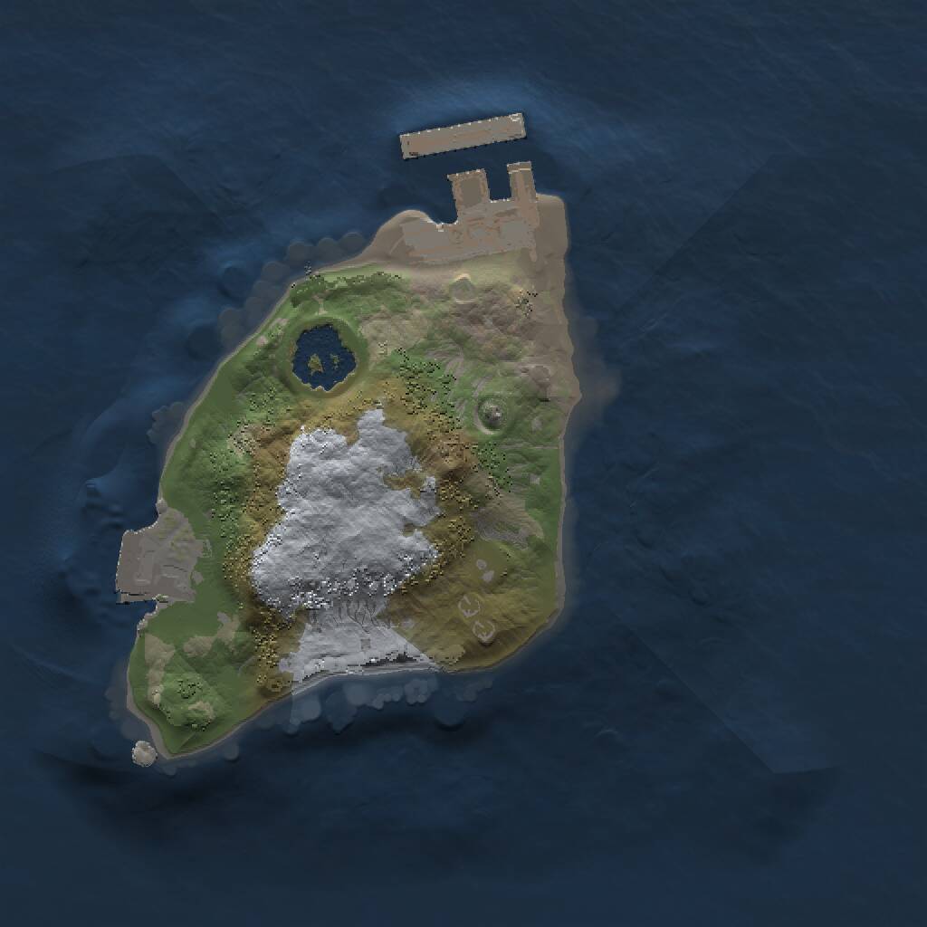 Rust Map: Procedural Map, Size: 1500, Seed: 1254522144, 2 Monuments