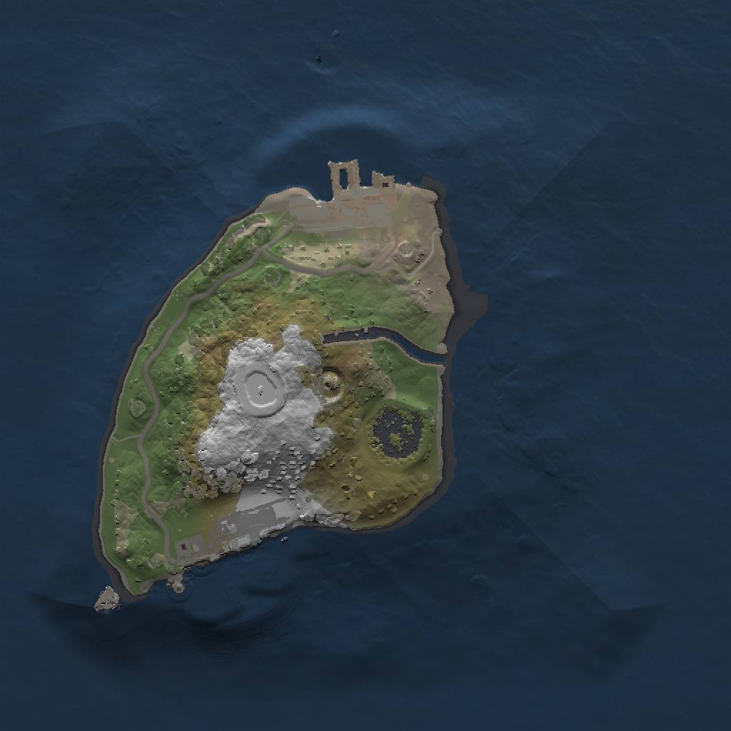 Rust Map: Procedural Map, Size: 1500, Seed: 1254522144, 6 Monuments