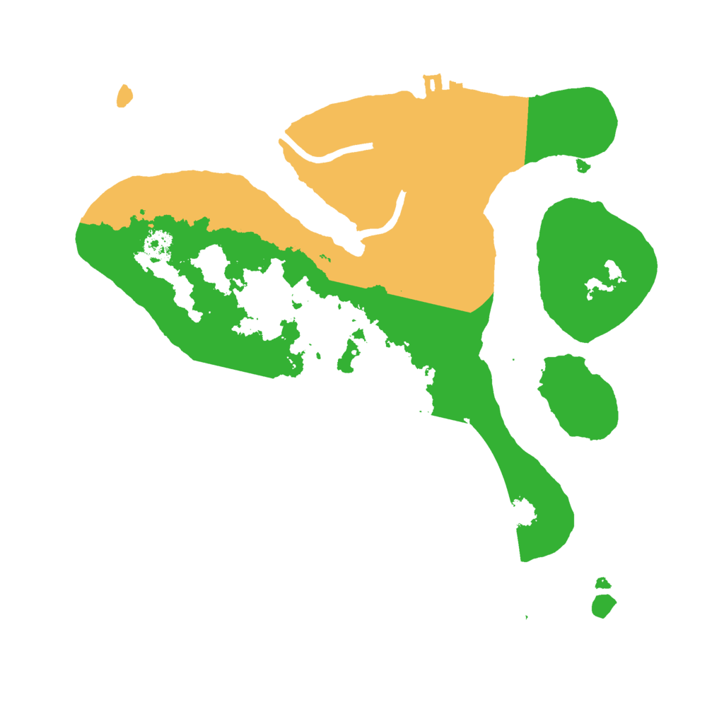 Biome Rust Map: Procedural Map, Size: 2500, Seed: 548457