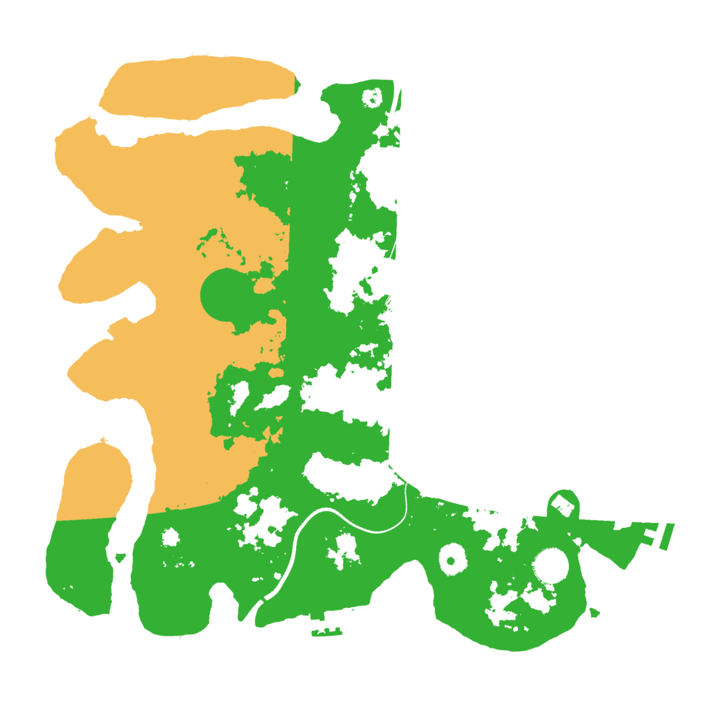 Biome Rust Map: Procedural Map, Size: 3550, Seed: 448327